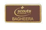 Bagheera Leather pin badge
