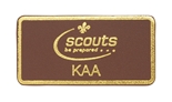 Kaa Leather pin badge